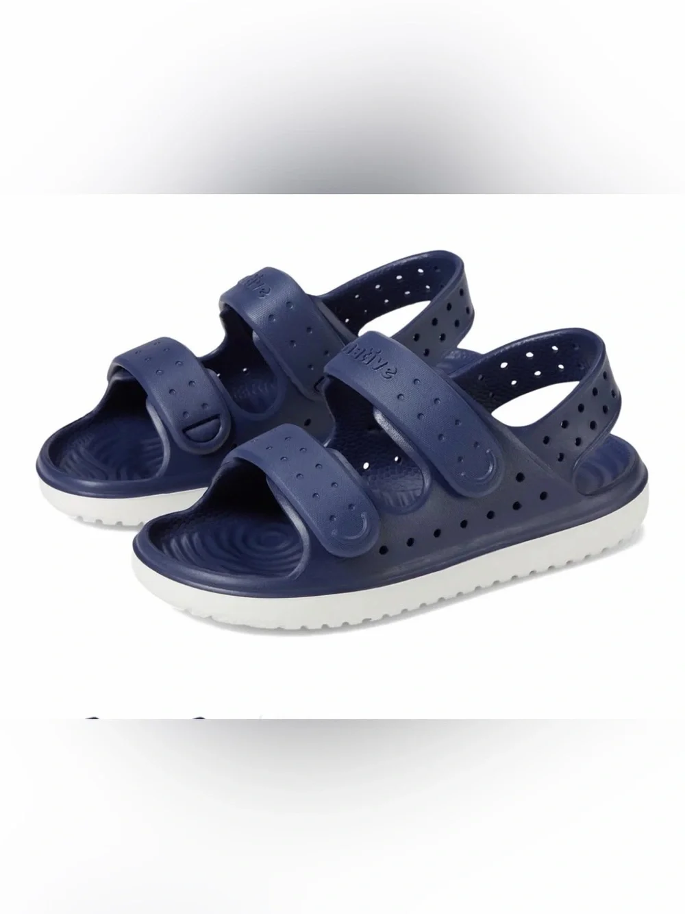 NWT Native- Kids Chase Navy Water Sandals - Regatta Blue/Shell White - Size: C13